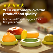 Reusable Silicone Food Savers - Terra Cotta (Set of 5) by Food Huggers