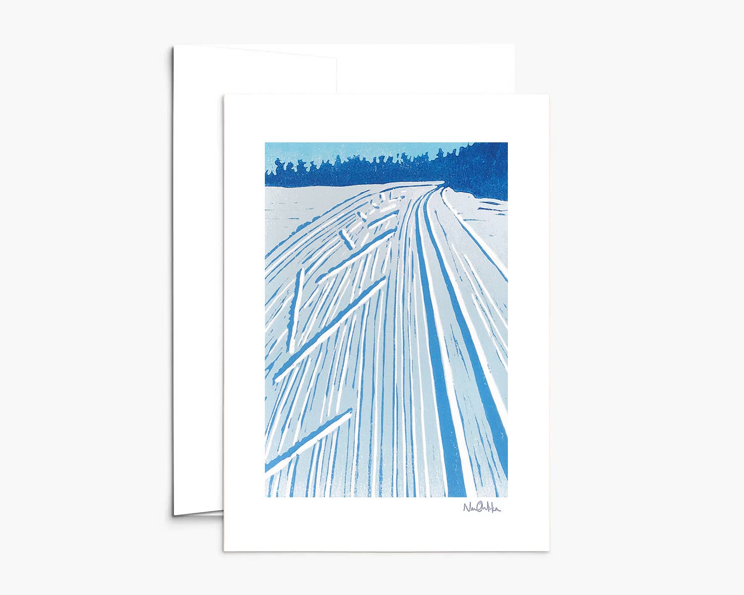 Winter Themed Boxed Set of Greeting Cards by Nan Onkka Prints