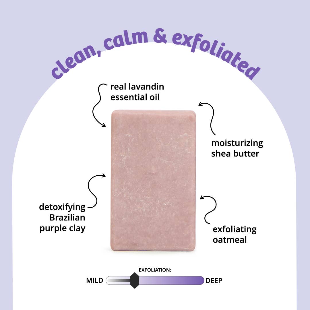 Purple Rain Exfoliating Body Bar Soap by Sunniemade