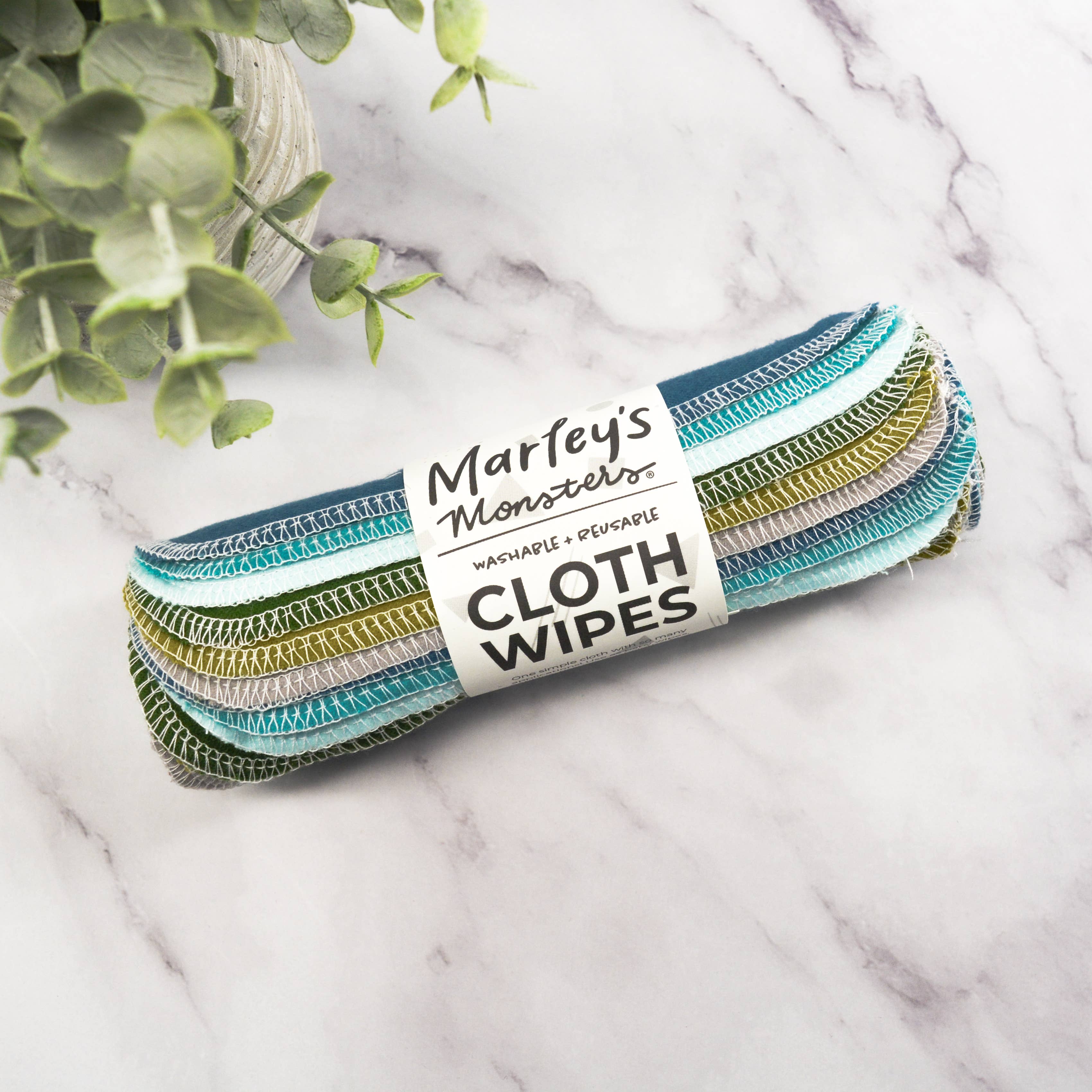Reusable Cloth Wipes by Marley's Monsters