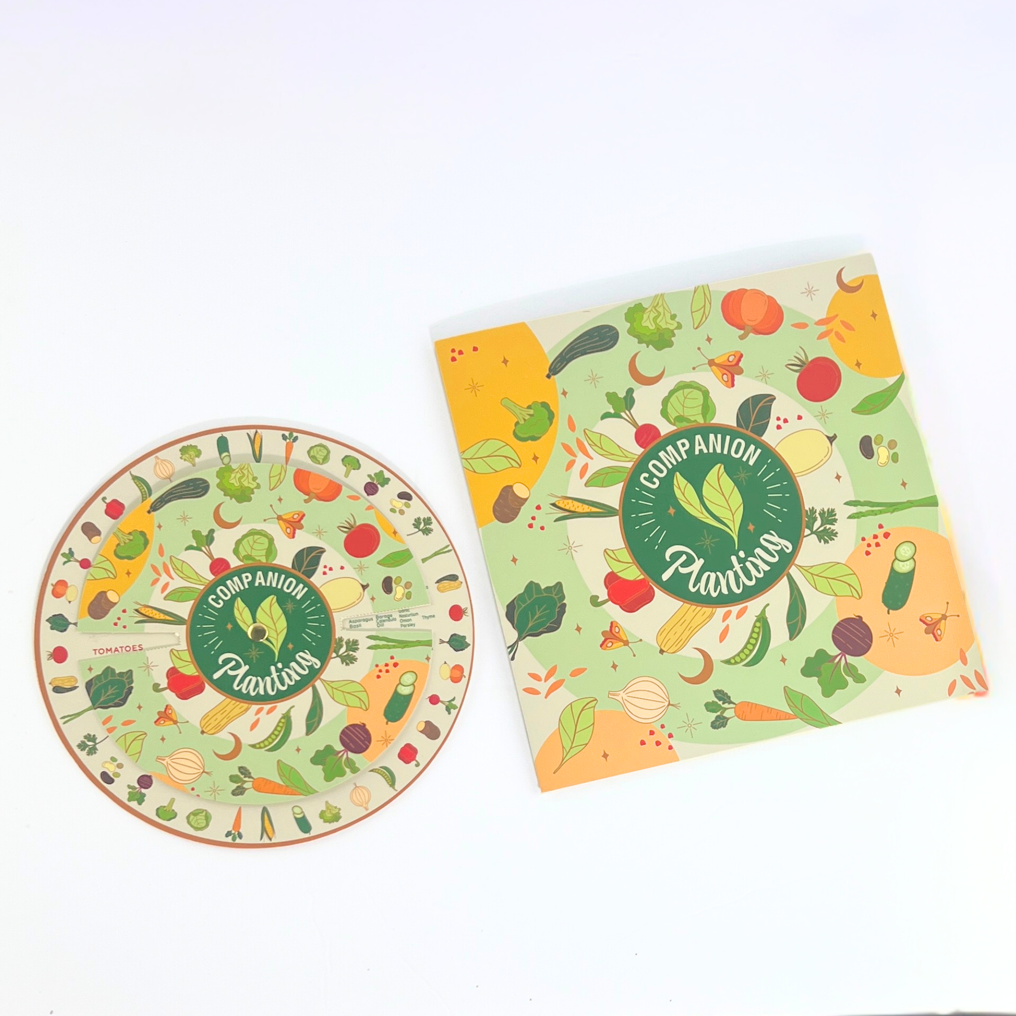 Companion Planting Spinner Card for Thriving Crops & Natural Pest Control by Sow the Magic