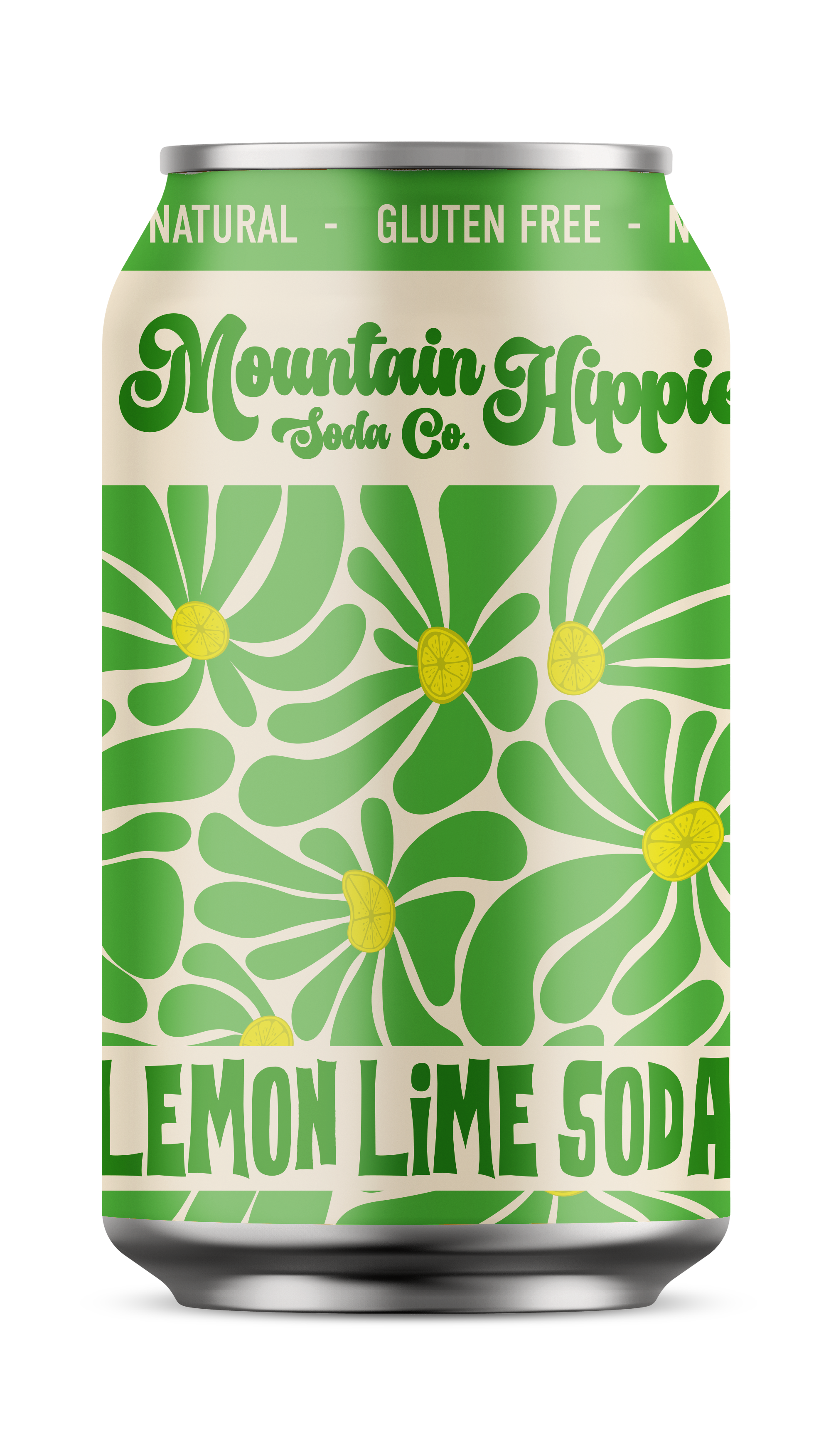 Lemon Lime Natural Soda by Mountain Hippie Soda Co.