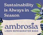 Reusable Berries Linen Bag by Ambrosia Bag