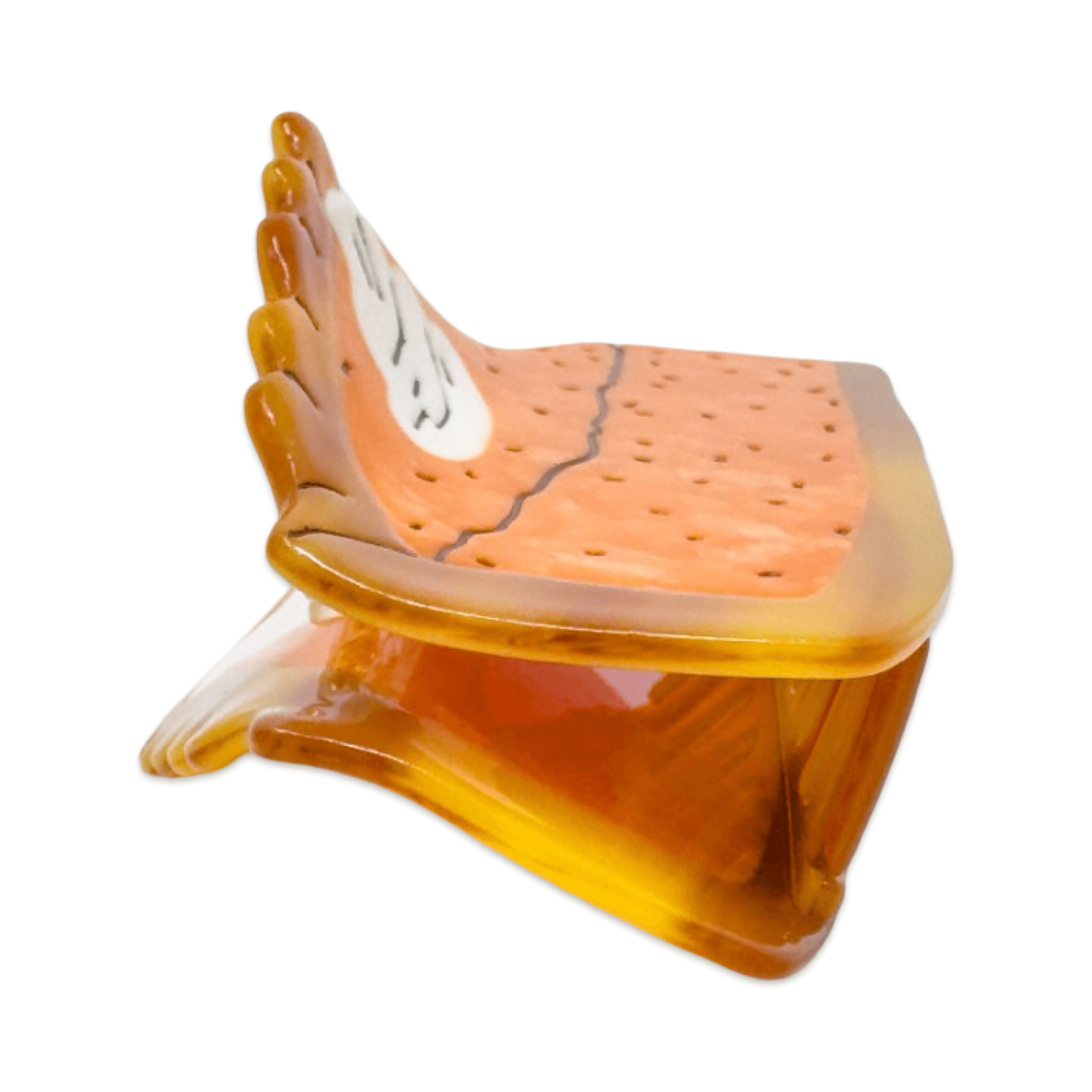 Large Pumpkin Pie Hair Claw Clip by Jenny Lemons