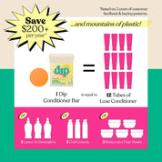 Full-Size Sun Shield Conditioner Bar & After Swim Detangler by Dip