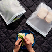 Reusable Flat Gallon Storage Bags - Clear - 2 Pack by Rezip Co.