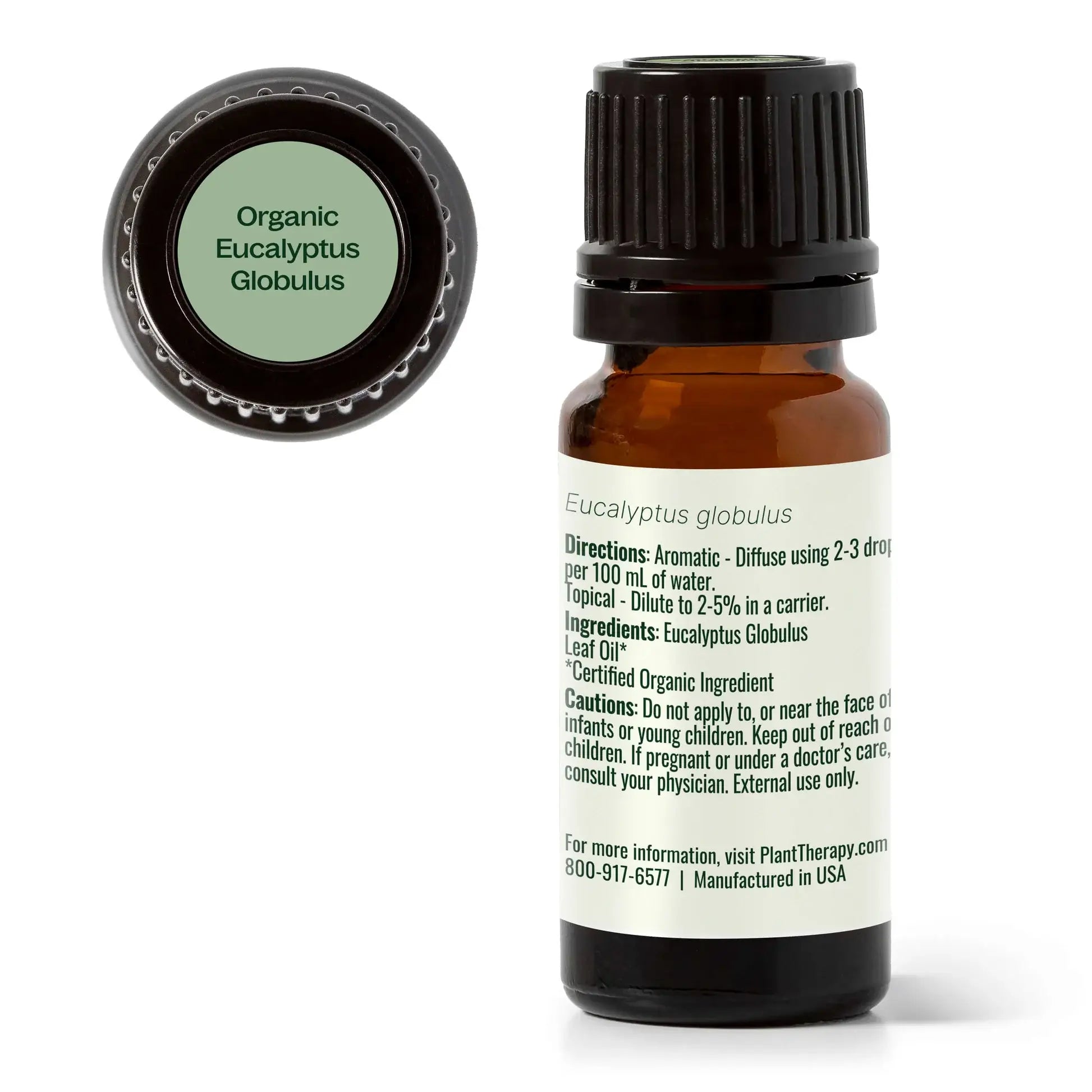Organic Eucalyptus Globulus Essential Oil 10 mL by Plant Therapy