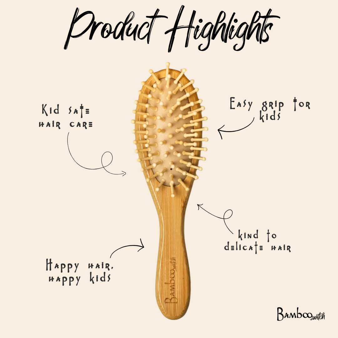 Bamboo Kids Hairbrush by Bamboo Switch