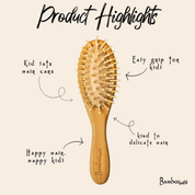 Bamboo Kids Hairbrush by Bamboo Switch