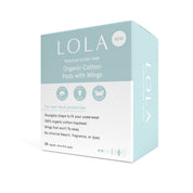 Regular Organic Cotton Ultra Thin Pads w/ Wings, 20 ct by LOLA