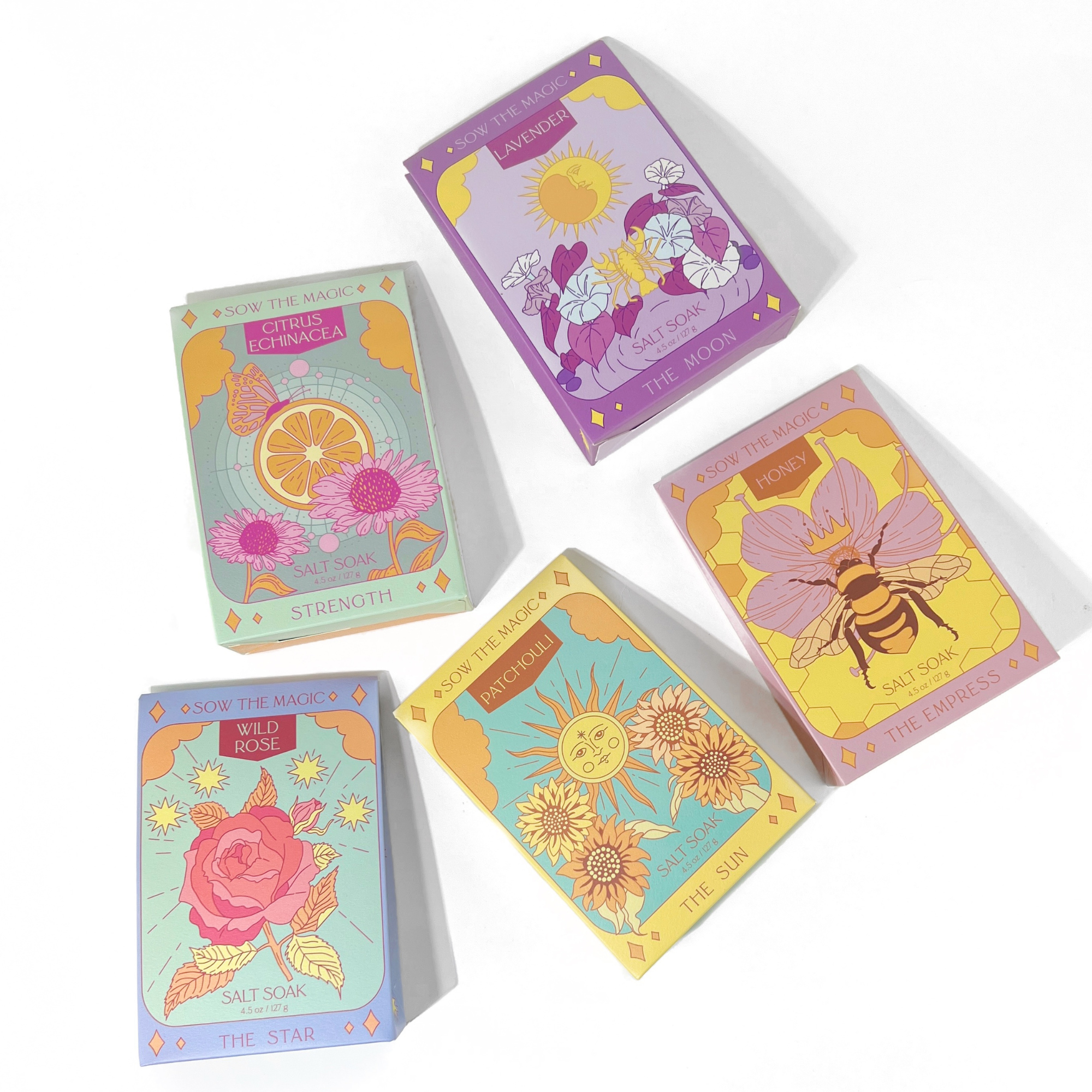 The Star Salt Soak in Wild Rose by Sow the Magic