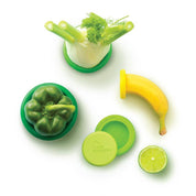 Reusable Silicone Food Savers - Fresh Green (Set of 5) by Food Huggers