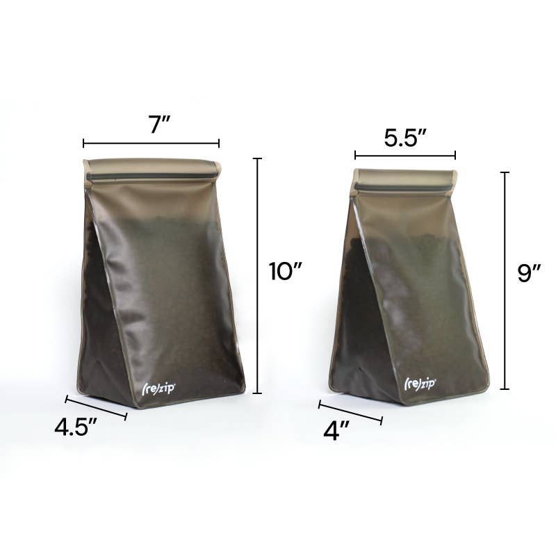 Airtight Reusable Coffee/Tea Storage Bags - 2 Piece Set by Rezip Co.