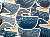 Loon Diecut Sticker by Nan Onkka Prints