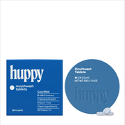 Alcohol-Free Cool Mint & Fluoride-Free Mouthwash Tablets by Huppy