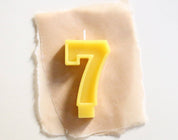 Beeswax Number Birthday Candles by FD Market