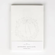 Christmas Cheer Paintable Watercolor Notecard Set by emily lex studio