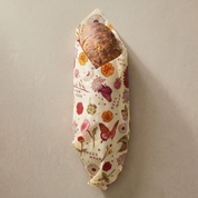 Reusable Beeswax Bread Wrap - Meadow Magic Print by Bee's Wrap