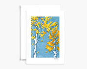Season of Change Greeting Card by Nan Onkka Prints