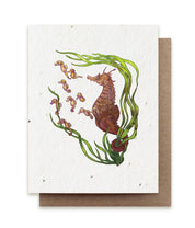 Seahorse Father Plantable Herb Seed Card by Small Victories