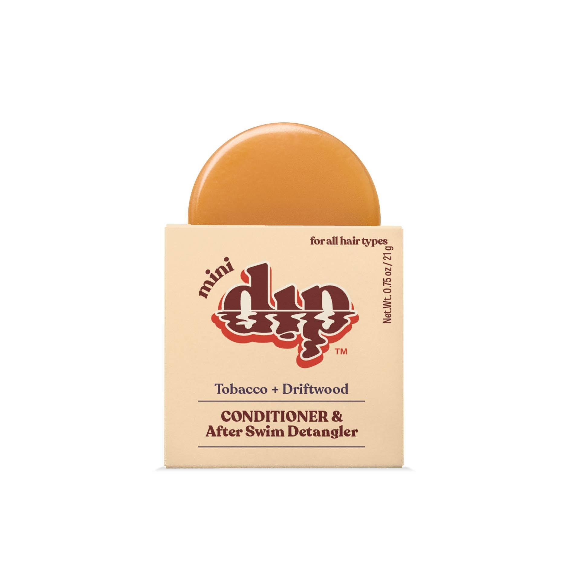 Mini Tobacco & Driftwood Conditioner Bar & After Swim Detangler by Dip