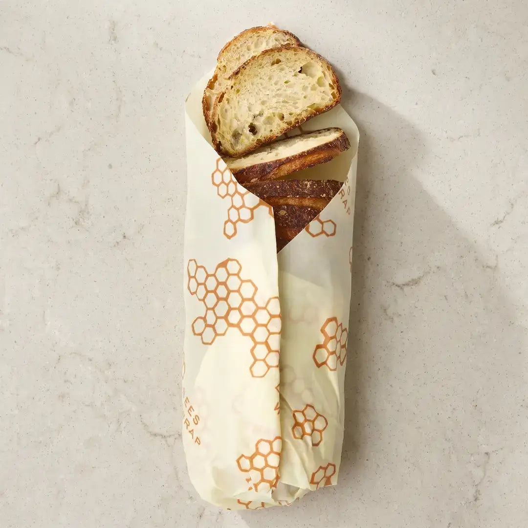 Reusable Beeswax Bread Wrap - Honeycomb Print by Bee's Wrap