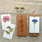 Pocket-Sized Flower Press with Lavender Design