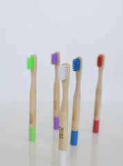Bamboo Kid's Toothbrush - White by Zefiro