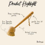 Bamboo Kitchen Dish Scrubber by Bamboo Switch