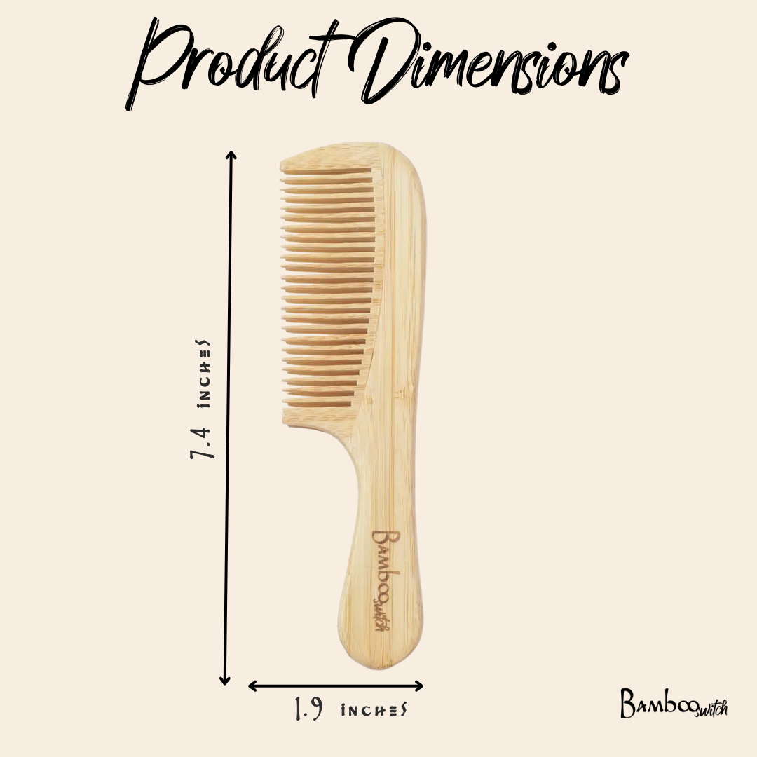 Bamboo Handled Comb by Bamboo Switch