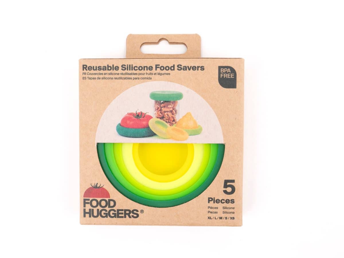 Reusable Silicone Food Savers - Fresh Green (Set of 5) by Food Huggers