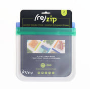 Reusable Flat Sandwich Bags - 2 Pack by Rezip Co.