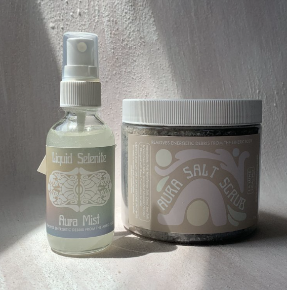Aura Salt Scrub 16 oz by La Lune Healing
