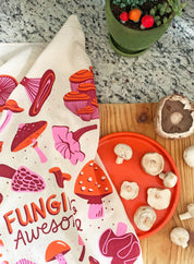 FIELD DAY (Mushrooms, Poppies) - Tea Towel Set of 2 by The Neighborgoods