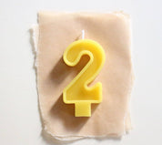 Beeswax Number Birthday Candles by FD Market