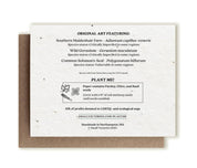 Botanical Thank You Plantable Herb Seed Card by Small Victories