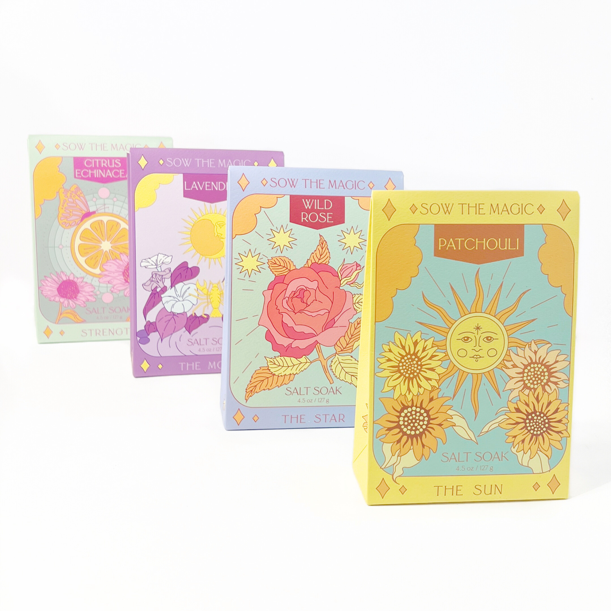The Star Salt Soak in Wild Rose by Sow the Magic