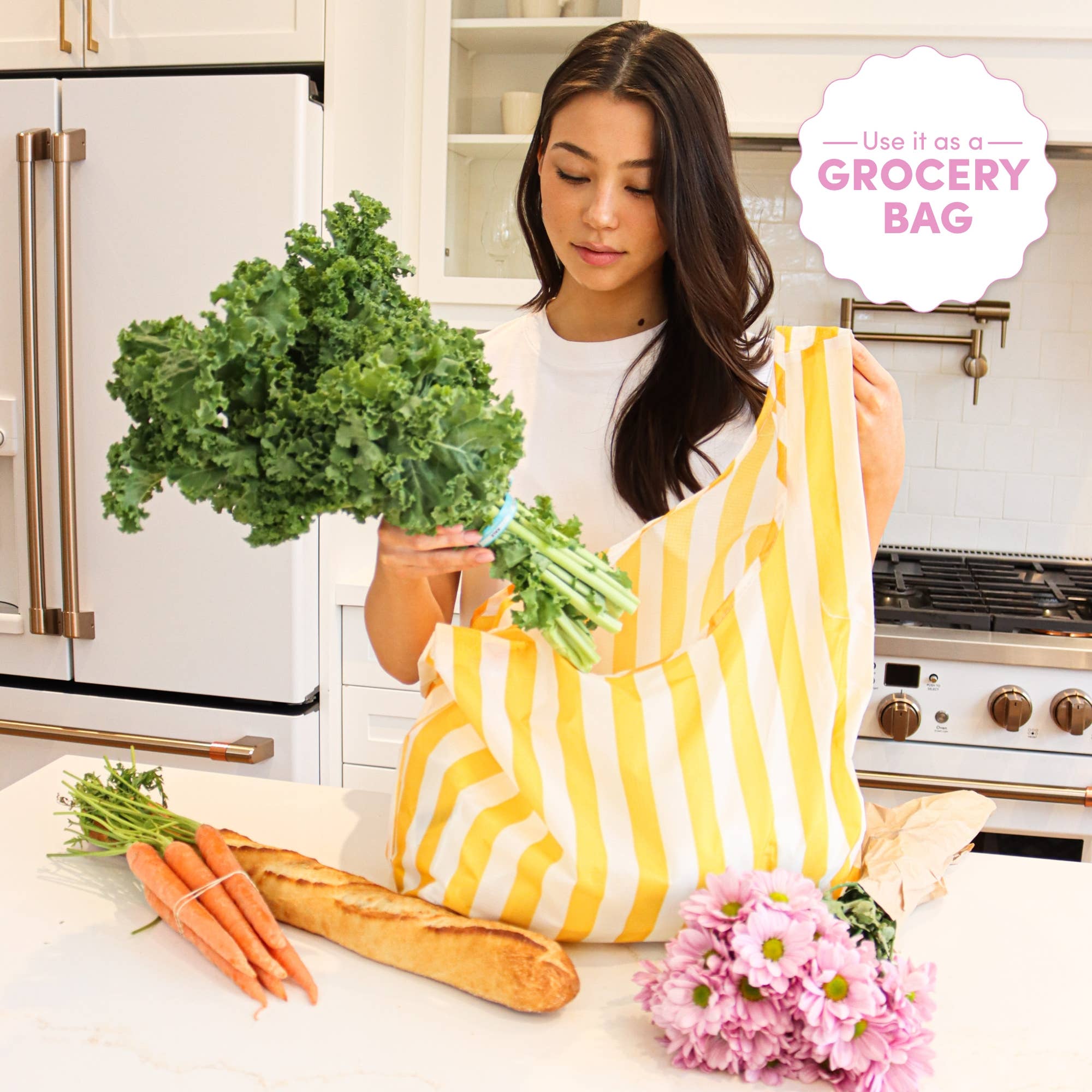 Sweet Lemonade Reusable Everything Bag by Papaya Reusables
