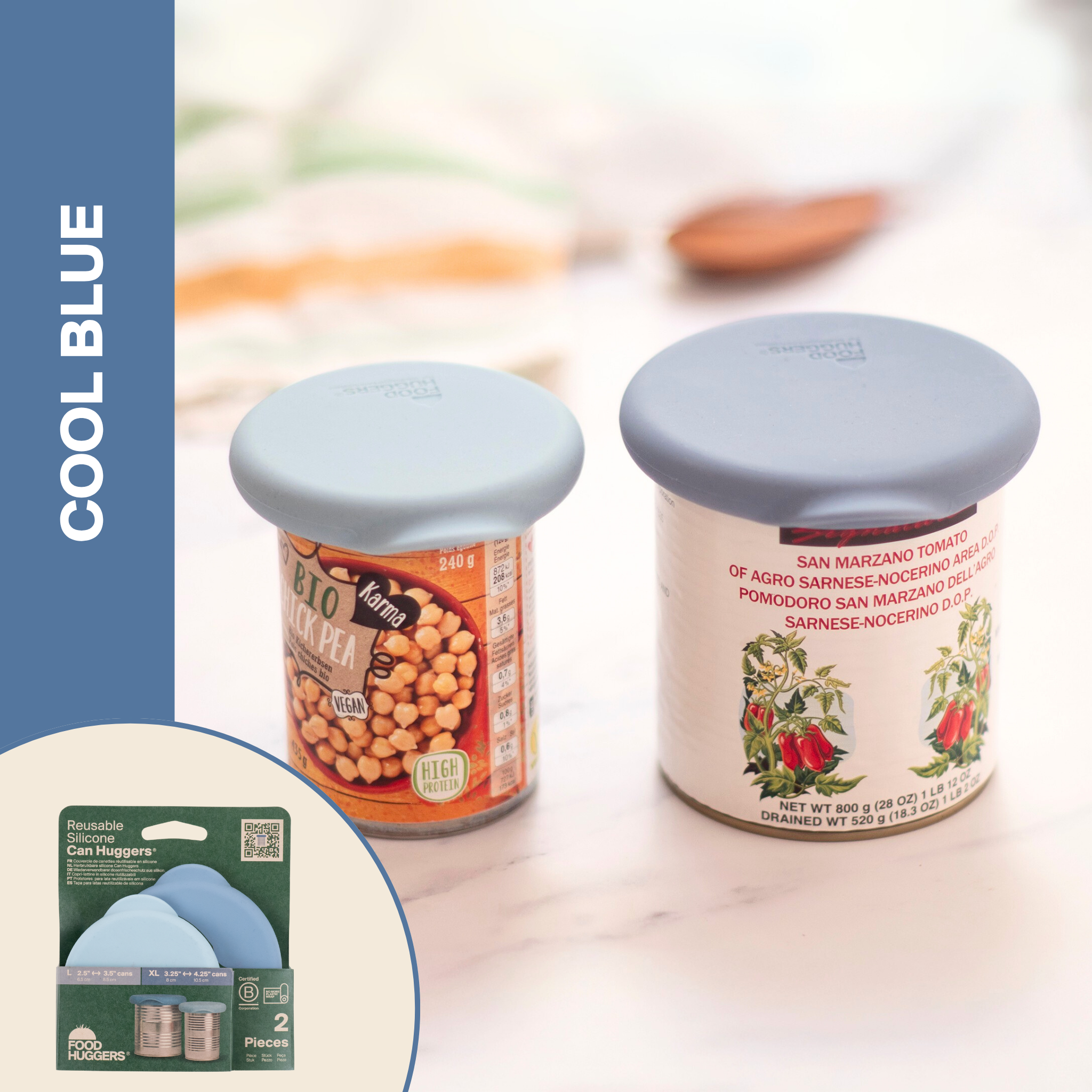 Reusable Silicone Can Huggers (Set of 2) by Food Huggers