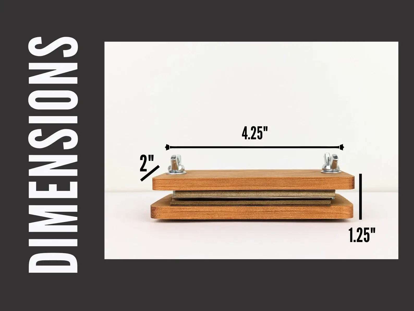 Pocket-Sized Flower Press with Chanterelle Mushroom Design | 2"x4"
