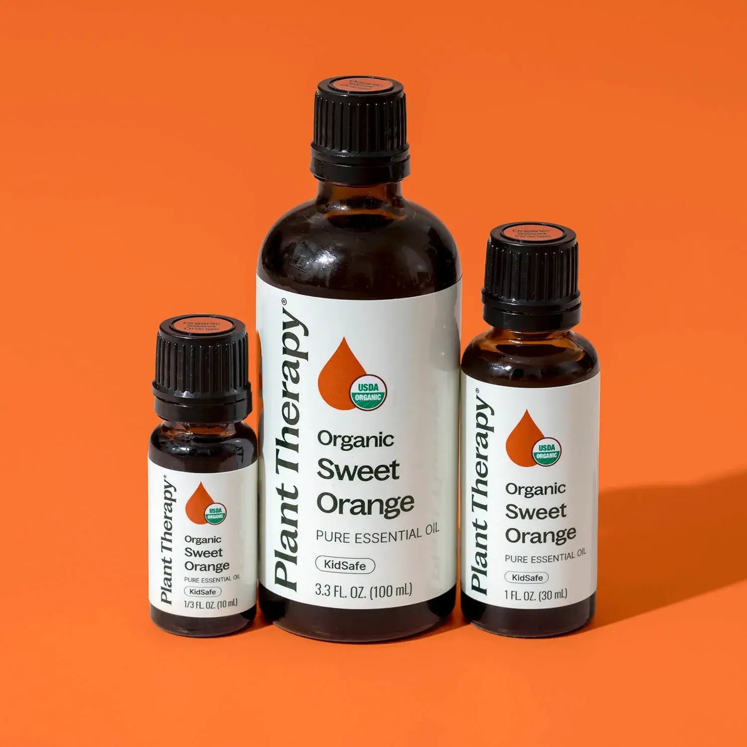 Organic Sweet Orange Essential Oil 10 mL by Plant Therapy