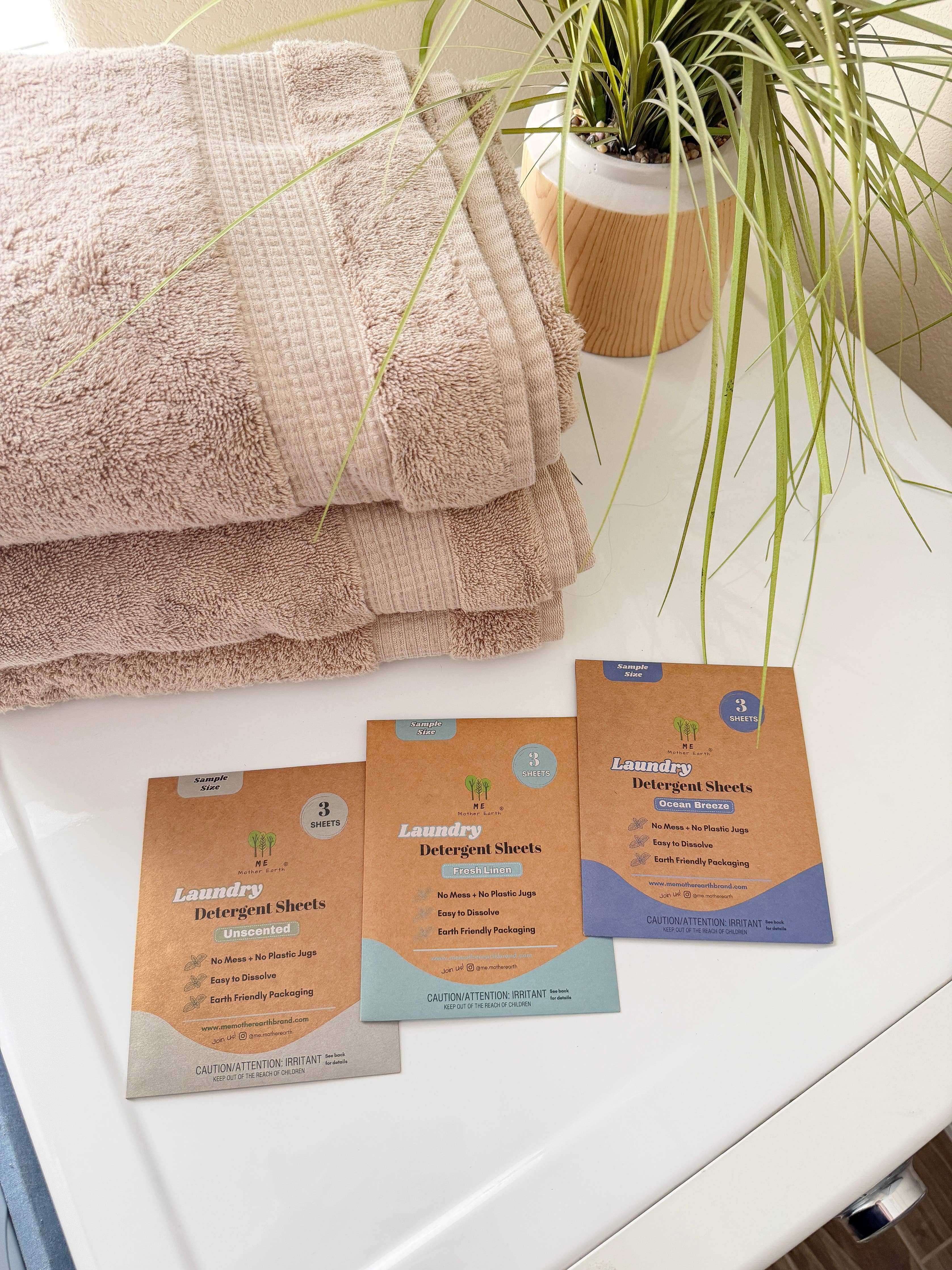 Laundry Detergent Sheets Sample Packs by Me Mother Earth