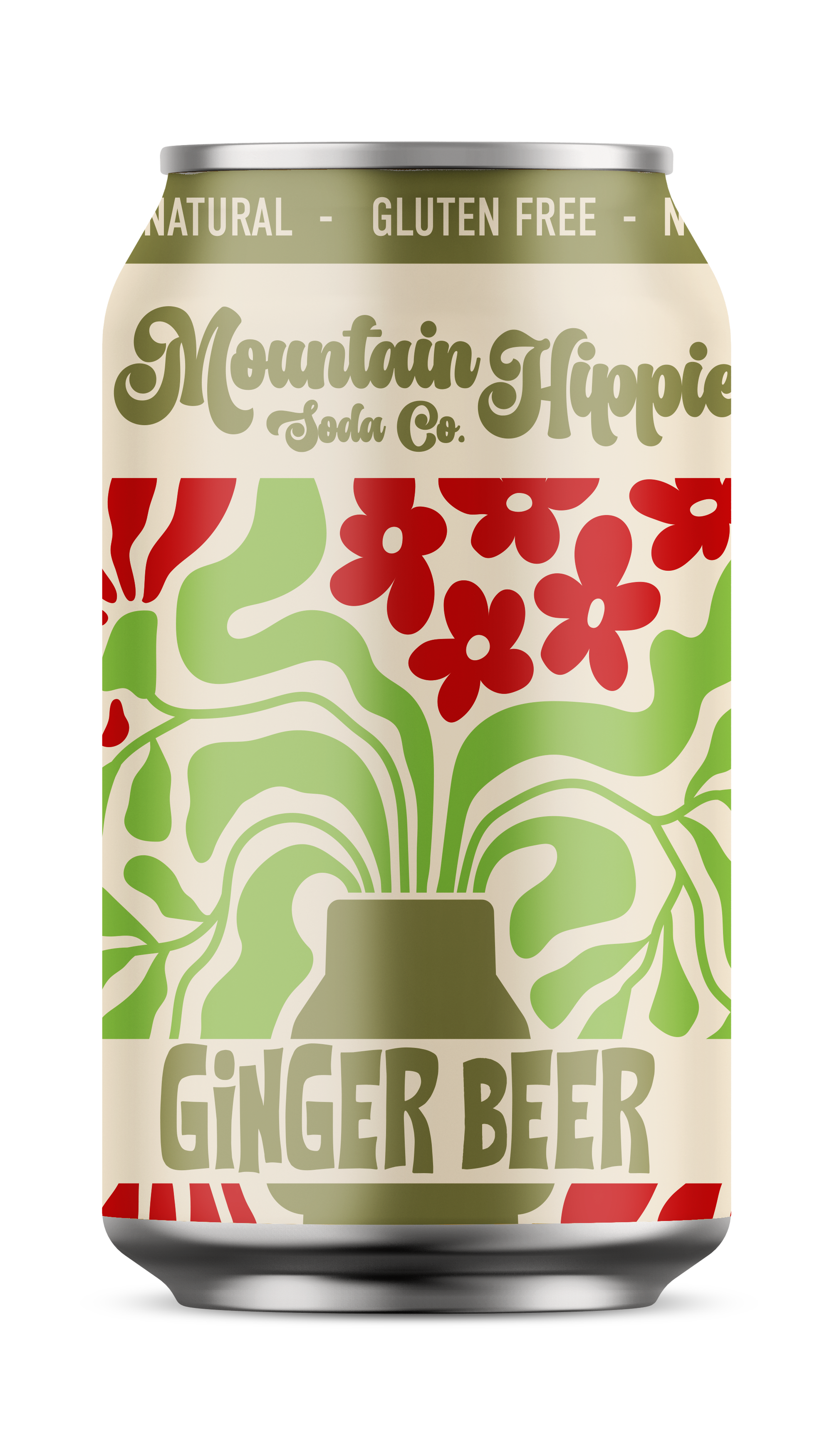 Ginger Beer Natural Soda by Mountain Hippie Soda Co.
