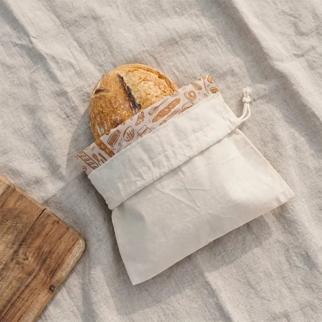 Reusable Beeswax Lined Artisan Bread Bag - Natural by Bee's Wrap
