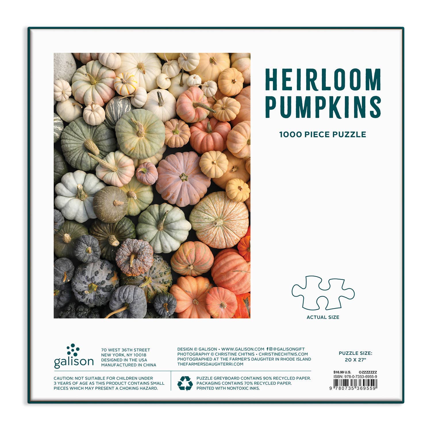 Heirloom Pumpkins 1000-Piece Puzzle