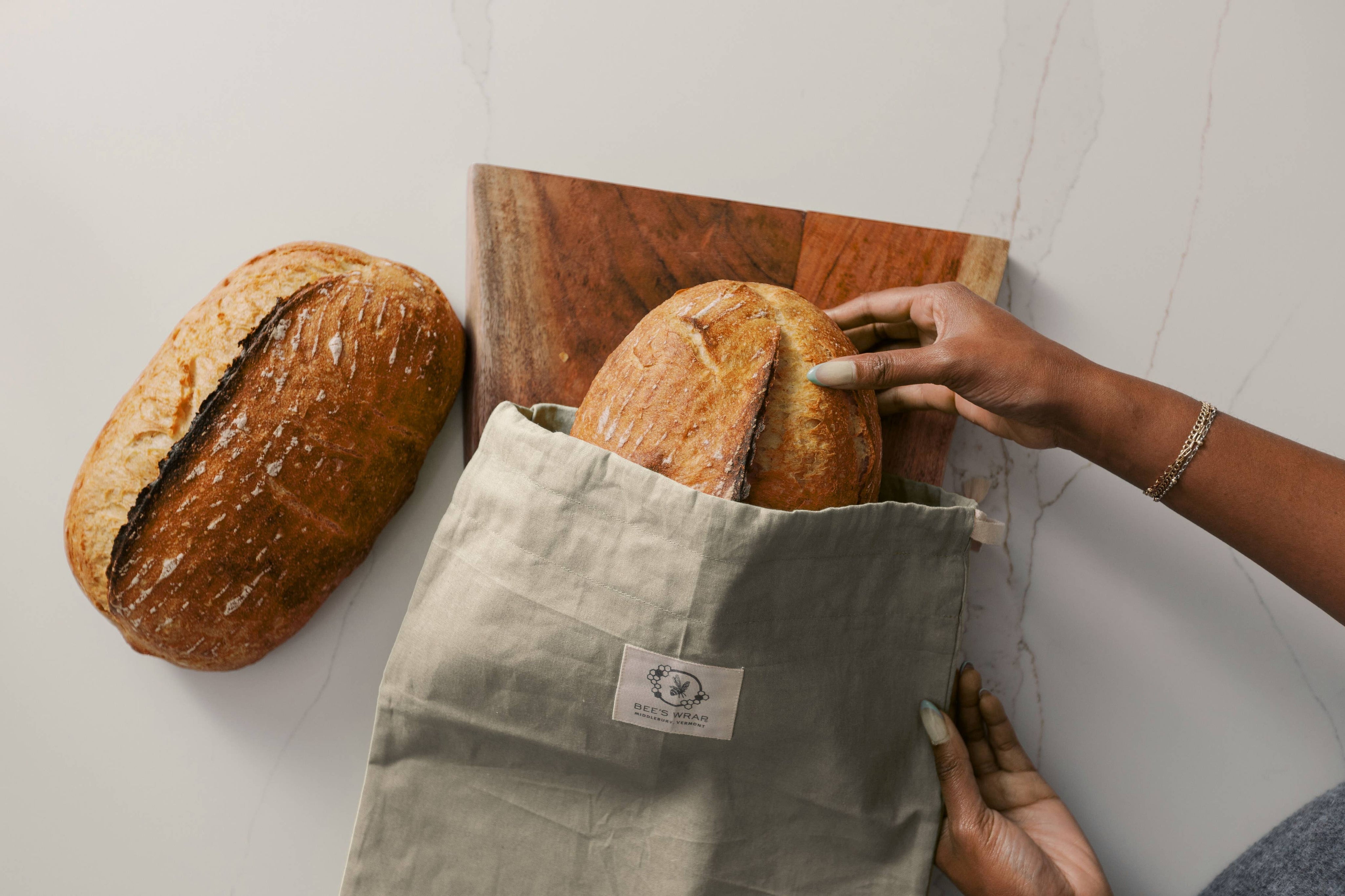 Reusable Beeswax Lined Artisan Bread Bag - Natural by Bee's Wrap