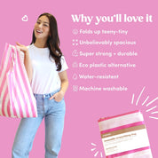 Strawberry Milk Reusable Everything Bag  by Papaya Reusables