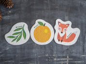 Orange Pop-up Sponge - 100% Cellulose, Plastic-Free by Plantish