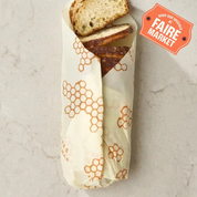 Reusable Beeswax Bread Wrap - Honeycomb Print by Bee's Wrap