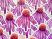 Coneflower Diecut Sticker by Nan Onkka Prints